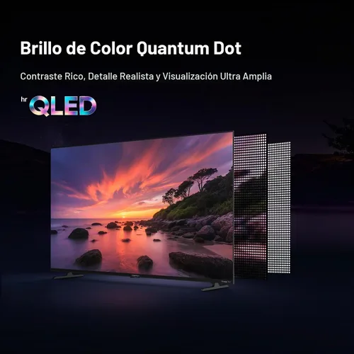 Vista 3 de HORION Roku TV 58 pulgadas 4K UHD con Quantum Dot Color Smart QLED