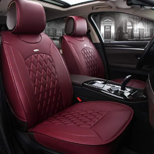 Vista 2 de Skysep - Juego completo universal de 5 asientos rodeados de coche color sólido impermeable fundas de asiento de coche protector ajustable extraíble