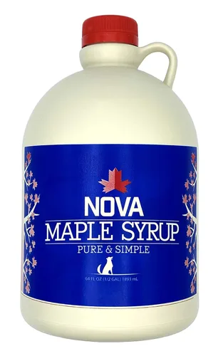 Vista 7 de Nova Maple Syrup, jarabe de arce puro grado A oscuro y robusto (Pint)