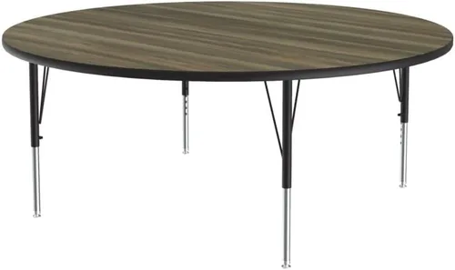 Vista 48 de Correll - Mesa rectangular de actividades para el aula de 24 x 36 pulgadas, altura ajustable (19-29 pulgadas), parte superior de nogal colonial