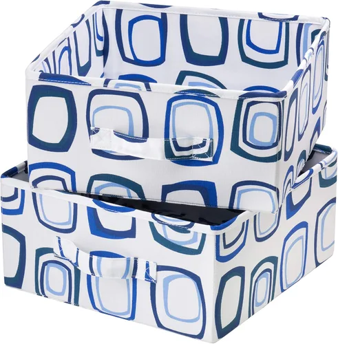 Vista 5 de Honey-Can-Do SFT-01562 - Cajones de accesorios para organizador colgante, azul/blanco