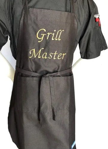 Vista 2 de CHEFSKIN Hermoso delantal de chef Grill Master Chef Regalo profesional