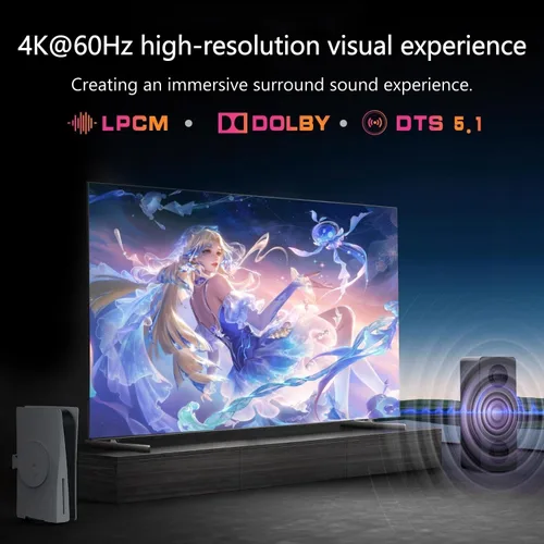 Vista 6 de Convertidor de extractor de audio HDMI ARC 4K60Hz y convertidor eARC compatible con HDMI a óptico SPDIF + conector AUX de 0.138 in adaptador