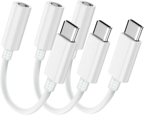 Vista 16 de Seulliya Adaptador USB C a conector de auriculares de 0.138 in para iPhone 15/16 Pro/Max, adaptador DAC de audio de alta resolución, convertidor