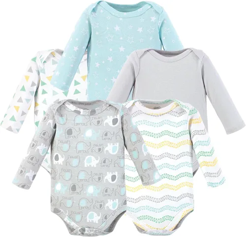 Vista 3 de Little Treasure Luvable Friends - Body de manga larga (5 unidades)