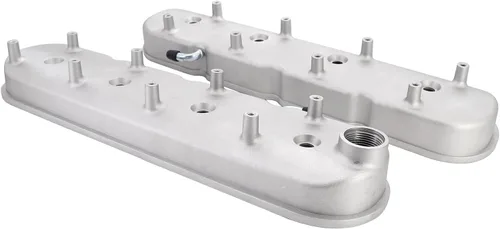 Vista 4 de LS - Cubiertas de válvula de aluminio fundido con soportes de bobina compatibles con Che-vy Small Block V8 293 325 346 364 376 427 LS1 LS2 LS3 LS6