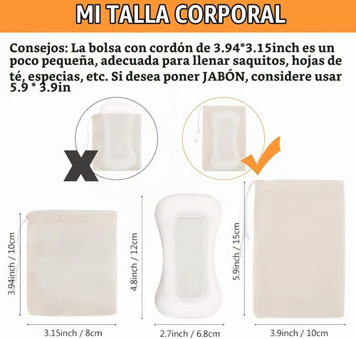 Vista 2 de 50 bolsas de muselina de algodón de 3.94 x 3.15 pulgadas, bolsas ecológicas con cordón para bolsitas reutilizables, manualidades, tés, especias 3.94
