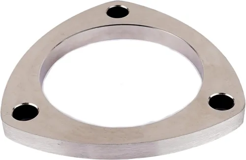 Vista 8 de Rwraps Brida y junta de escape de 3 pernos de 2.5 pulgadas, brida de escape de acero inoxidable con pernos y tuercas de brida