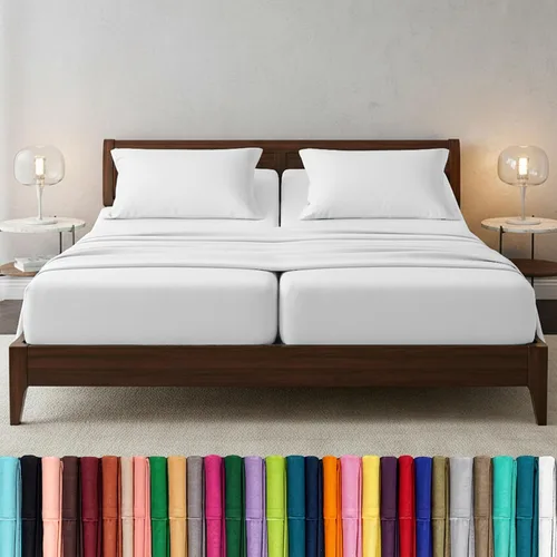 Vista 14 de Elegant Comfort - Juego de sábanas de microfibra de 1500 hilos de calidad hotelera prémium de 4 piezas - Resistente a arrugas, sábana bajera