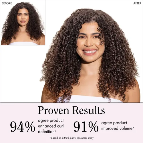 Vista 4 de Rizos Curls Crema definidora de rizos para cabello ondulado, rizado y enrollado – Control de encrespamiento, define, suaviza, hidrata, añade brillo
