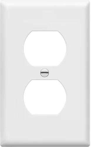Vista 66 de ENERLITES Placa de pared dúplex para tomacorriente para receptáculos, cubierta de toma de corriente eléctrica jumbo, acabado brillante, de gran Negro