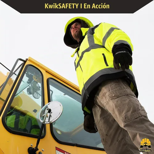 Vista 7 de KwikSafety - Charlotte, NC - Chaqueta de seguridad Softshell AGENT & GALAXY [Diseño Base y Edición Limitada] Clase 3 ANSI Testada OSHA