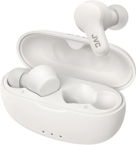 Vista 10 de JVC Gumy - Auriculares inalámbricos verdaderos, Bluetooth 5.3, funda de carga, reproducción de 24 horas, IPX4 resistente al agua, cómodo ajuste