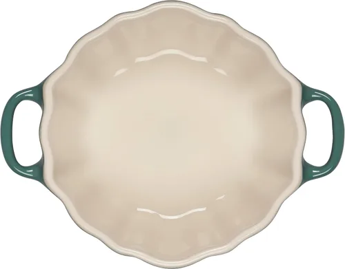 Vista 4 de Le Creuset Mini Cocotte de calabaza figurativa de gres, 12 oz., alcachofa