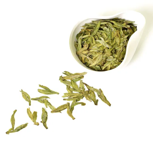 Vista 2 de GOARTEA 250 g / 8.8 oz Nonpareil Supreme Xihu Longjing Dragon Well Dragonwell Spring Té Verde Hoja Suelta Chino West Lake Long Jing Tea