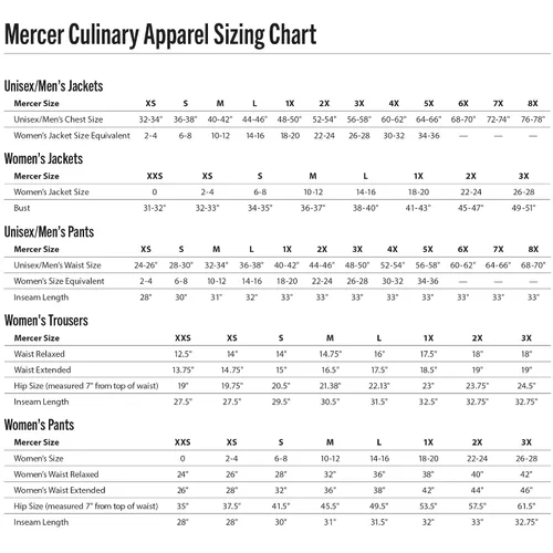 Vista 8 de Mercer Culinary Millennia - Pantalones de cocina unisex en dientes de perro, Negro