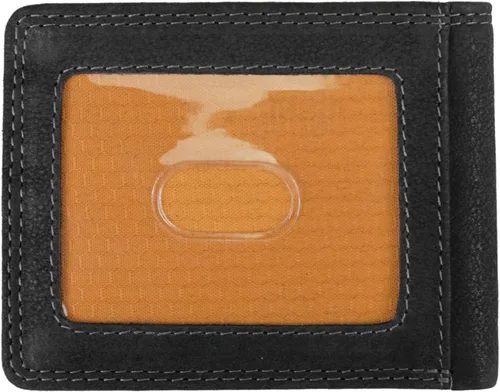 Vista 3 de Timberland PRO Cartera plegable RFID delgada de cuero para hombre con ventana trasera de identificación