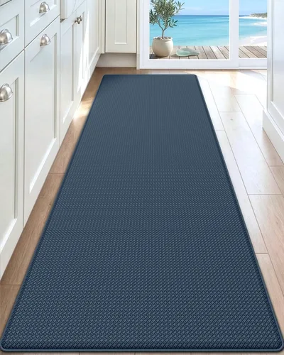 Vista 21 de DEXI Alfombrillas de Cocina Acolchadas Anti Fatiga, 17x59, Alfombra de Pasillo para Estar de Pie Impermeable, Espuma Viscoelástica Cómoda Acolchada