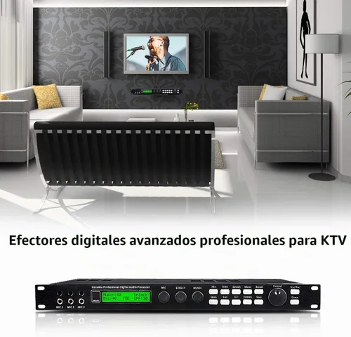 Vista 9 de Depusheng X5 Mezclador Digital Reverberator Micrófono KTV Karaoke Procesador de Audio