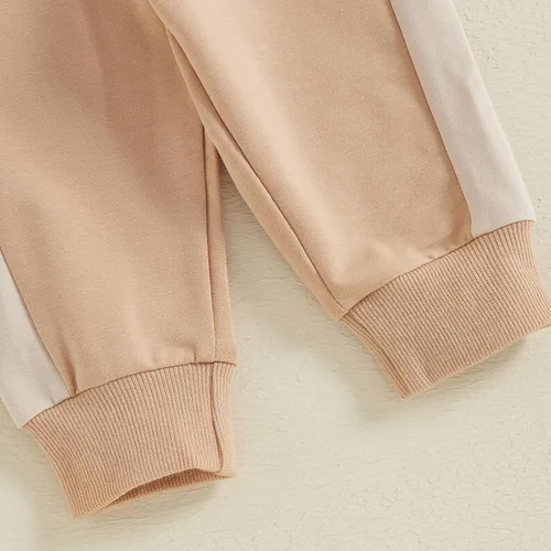 Vista 12 de Conjunto de sudadera de manga larga con cuello redondo y pantalones deportivos para bebés, ropa de invierno para bebé