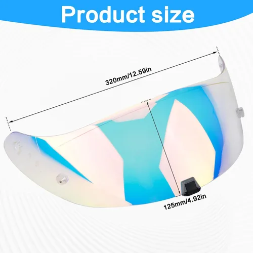 Vista 6 de Visera para Casco Compatible con T520 ST1400 para Motocicleta, Visor R1 Air para Cara, Protector de Casco, Accesorios de Reemplazo, Visera para Rojo