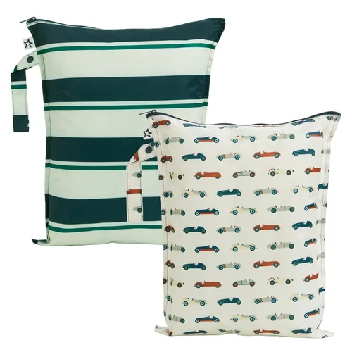 Vista 35 de Tiny Twinkle Bolsas húmedas a prueba de desorden 1 paquete de bolsas húmedas reutilizables impermeables para trajes de baño Ropa de bebé Bolsa