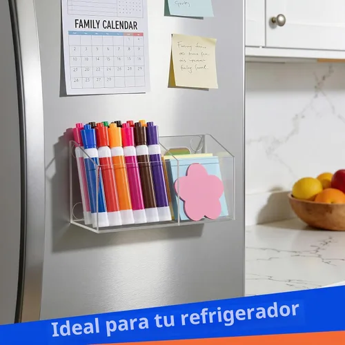 Vista 4 de Simetufy Soporte magnético grande para marcadores de borrado en seco