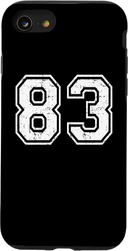 Vista 18 de 83 Number Eighty-Three Team Sports Grunge Varsity Matching Case for iPhone 16