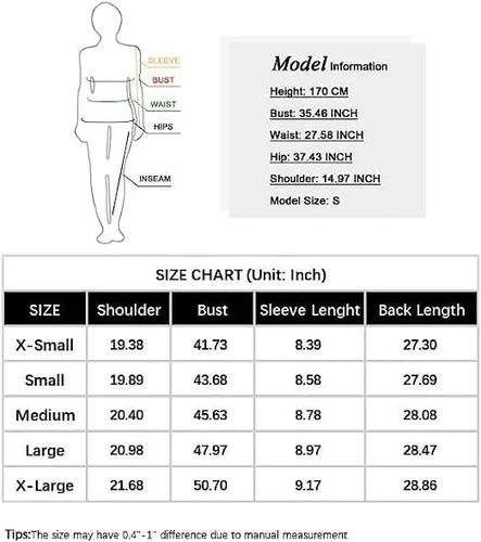Vista 5 de Remidoo - Camiseta informal de manga corta para mujer, cuello redondo, corte amplio, con estampado de arcoíris