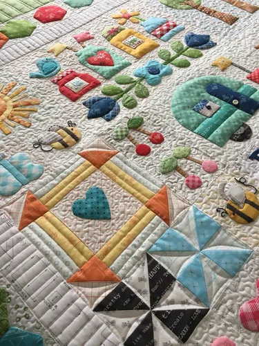 Vista 2 de Riley Blake Designs Lori Holt Bee Happy Quilt Pattern Suministros para manualidades