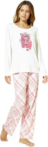 Vista 4 de HUE womens Sleep and Lounge Pajama Separates, Christmas and Holiday Collection