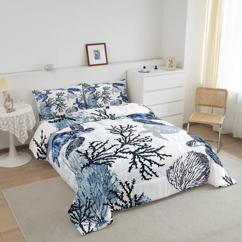 Vista 32 de Juego de ropa de cama Happy Camping de Homewish, tamaño individual, con diseño de osos cazadores y pinos, para niños, hombres, adultos, decoración
