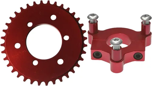Vista 6 de Engranaje CNC de 36 dientes con adaptador de 1.5" adecuado para bicicleta motorizada de 60 cc, 66 cc, 80 cc (Negro)
