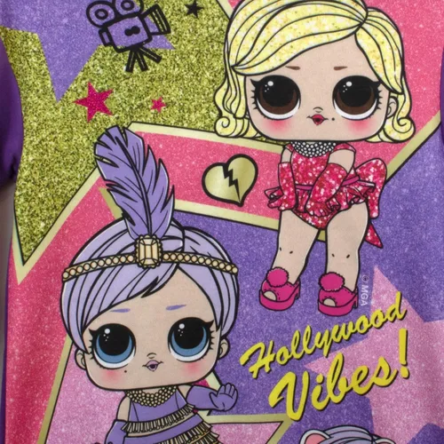 Vista 4 de LOL Surprise Vestido con capucha para niñas LOL Surprise Rainbow High con capucha para niñas