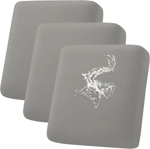 Vista 32 de hyha Fundas de cojín impermeables para sofá, funda elástica para asiento de sofá para perro, lavable, antideslizante, impermeable, fundas de cojín