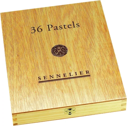 Vista 3 de SENNELIER Juego de caja de madera extra suave pastel francés para artistas profesionales, 36