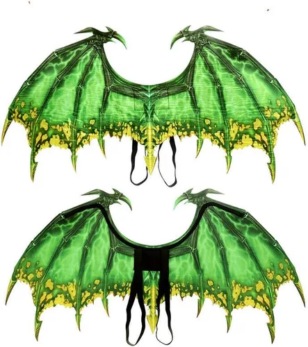 Vista 8 de Himine Alas de dragón no tejidas para adultos Cosplay Props