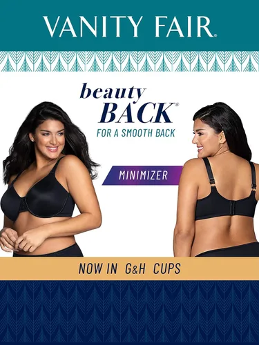 Vista 5 de Vanity Fair Brasier moldeador Beauty Back con efecto reductor de busto, no se marca en espalda (36C-42H)
