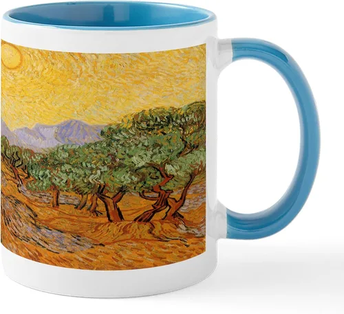 Vista 54 de CafePress Irises By Vincent Van Gogh Taza de café de cerámica de 11 oz (11.0 fl oz)