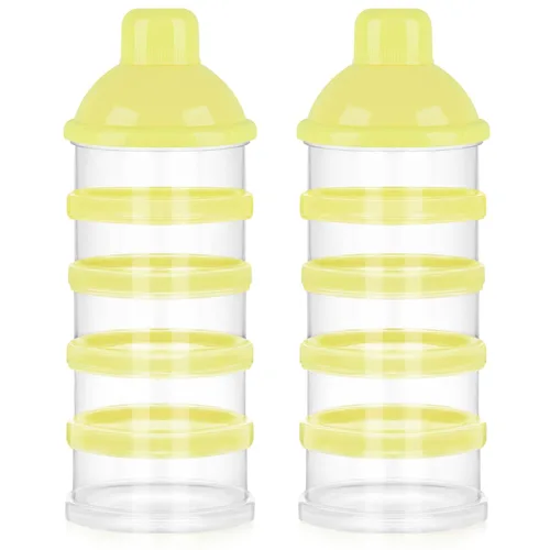 Vista 26 de Accmor dosificadores de leche en polvo para bebés, antiderrames, inteligentes, apilables, contenedor de almacenamiento para viaje, sin bisfenol A, 5