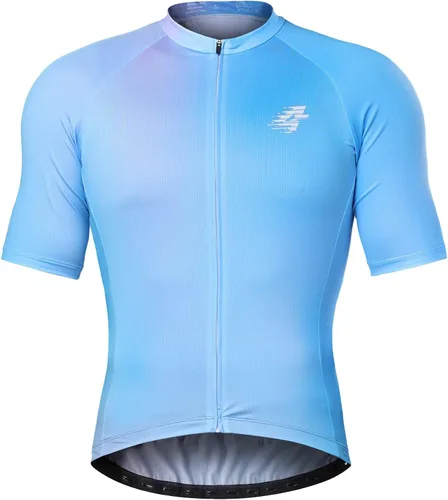 Vista 8 de LAMEDA Camiseta de Ciclismo para Hombres Transpirable Ligera de Manga Corta Elástica Pro para Bicicleta de Carretera Cierre Completo 202verde