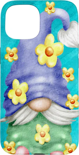 Vista 6 de Floral Spring Gnome for Garden Mom and Summer Cute Flower Case for iPhone 17