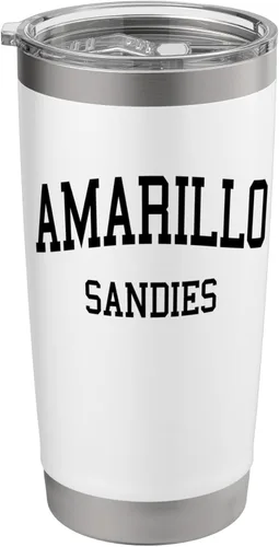 Vista 8 de Amarillo High School HS Amarillo TX Retro Stainless Steel Insulated Tumbler