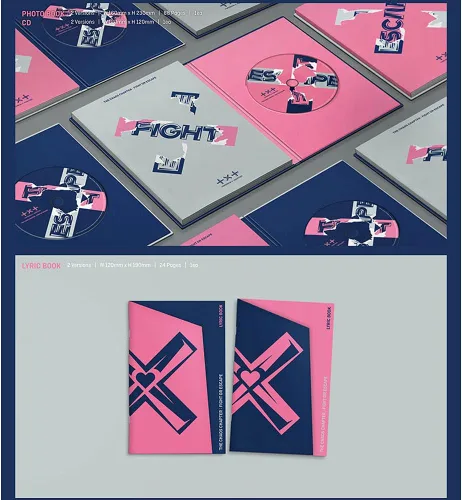 Vista 3 de TXT The Chaos Chapter : Fight or Escape 1st Repackage Album Tomorrow X Together [+Tarjeta fotográfica adicional y pegatina] (Juego