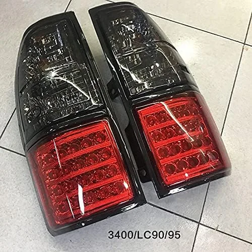 Vista 2 de LÁMPARAS TRASERAS LED EXTERIORES LÁMPARAS TRASERAS PARA LANDCRUISER PRADO 3400 2700 FJ90 LC90 FJ95 1997-2002 Luces de freno traseras (B R)