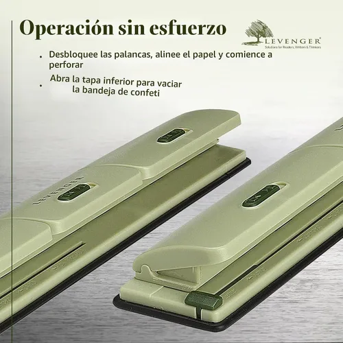 Vista 3 de Levenger Circa 1-2-3 punzón portátil (ADS5120)
