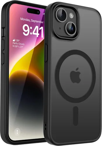 Vista 71 de CACOE Funda magnética para iPhone 12 y iPhone 12 Pro de 6.1 pulgadas - Compatible con MagSafe y soporte magnético para teléfono en el automóvil,