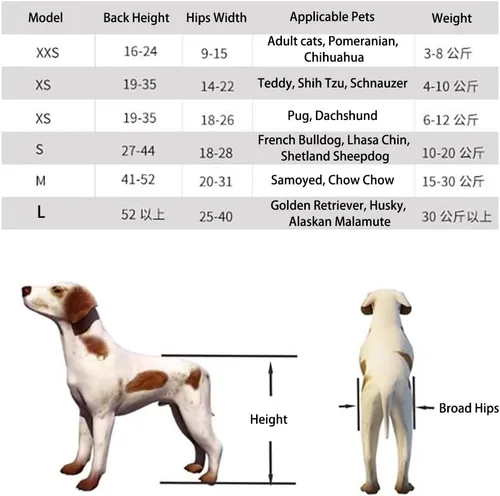 Vista 8 de Dog Wheelchair for Back Legs – Adjustable Pet Mobility Cart with Lightweight Aluminum Frame, EVA Wheels & Comfort Harness – Support for Small