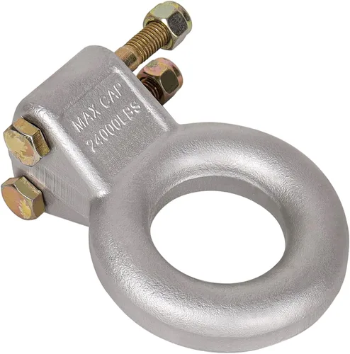 Vista 8 de 48660 Anillo de enganche de acero sin procesar con forma de lunette de 3 pulgadas de diámetro interior, 24,000 libras, requiere montaje en canal