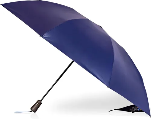 Vista 8 de Totes Reverse Close Folding Inbrella with Auto Open Close and Compact FLORAL ELÉCTRICO NEGRO